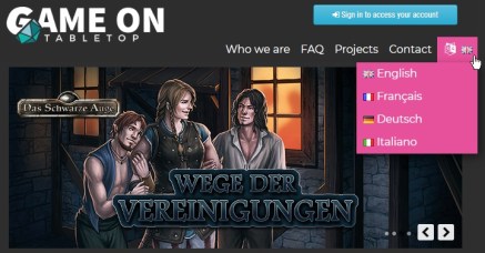 CF101 GameOnTabletops Sprachwahl