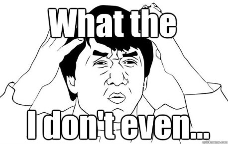 Was zur ... Ich kann nichtmal...